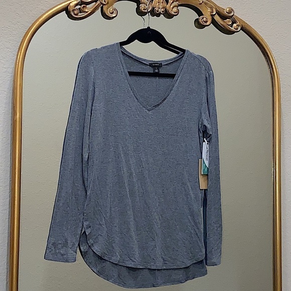 Halogen Long Sleeve High-low Tencel Tee Size M - Picture 3 of 7